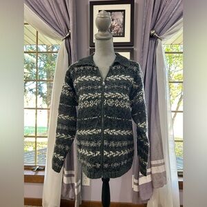Vintage Hasting & Smoth Zip-Up Sweater